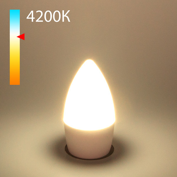 Светодиодная лампа Elektrostandard Свеча СD LED 8W 4200K E27 (BLE2716) лампа светодиодная эра e27 8w 2700k матовая eco led a55 8w 827 e27 б0032095
