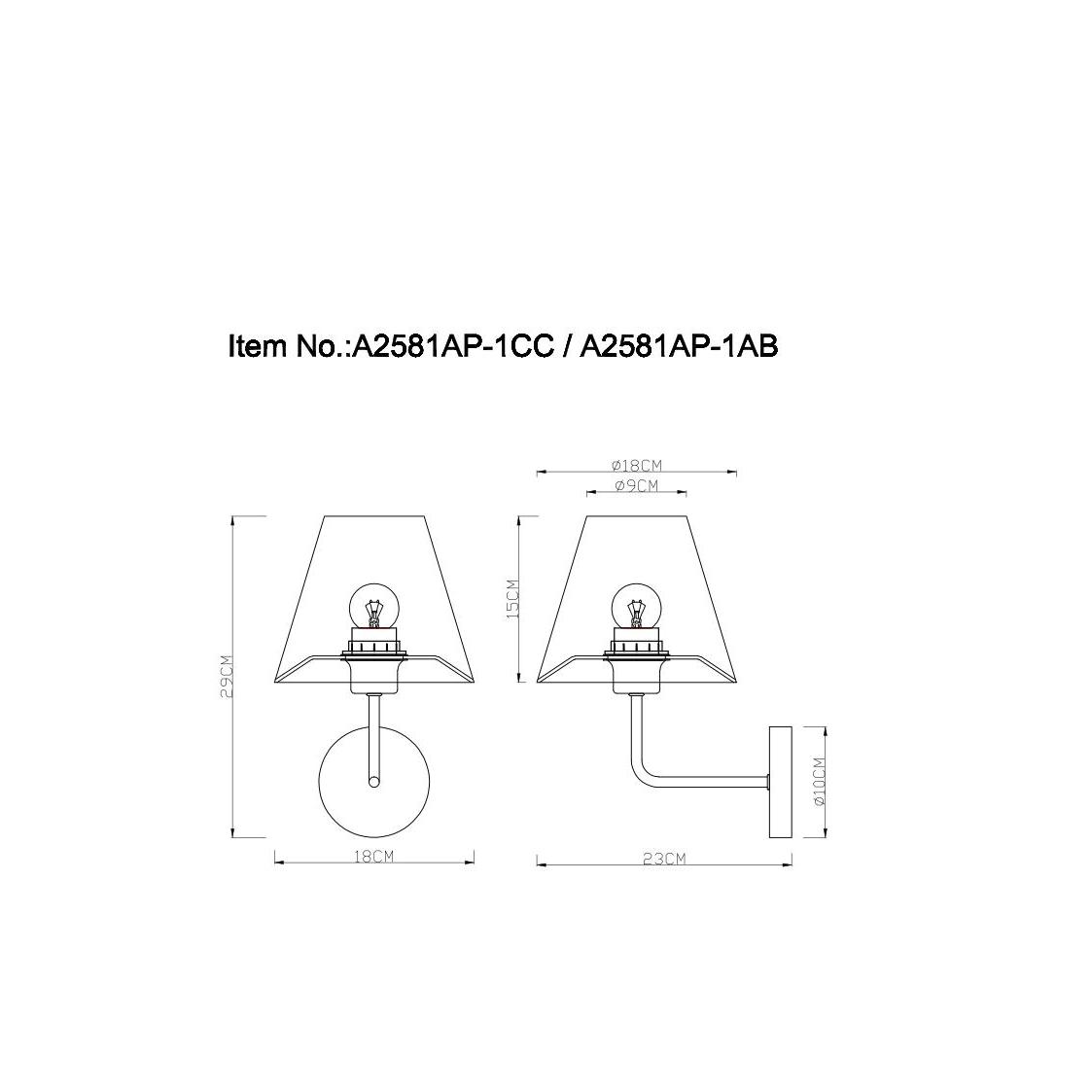 Бра ARTE Lamp Elba A2581AP-1AB купить в Москве – интернет магазин ...