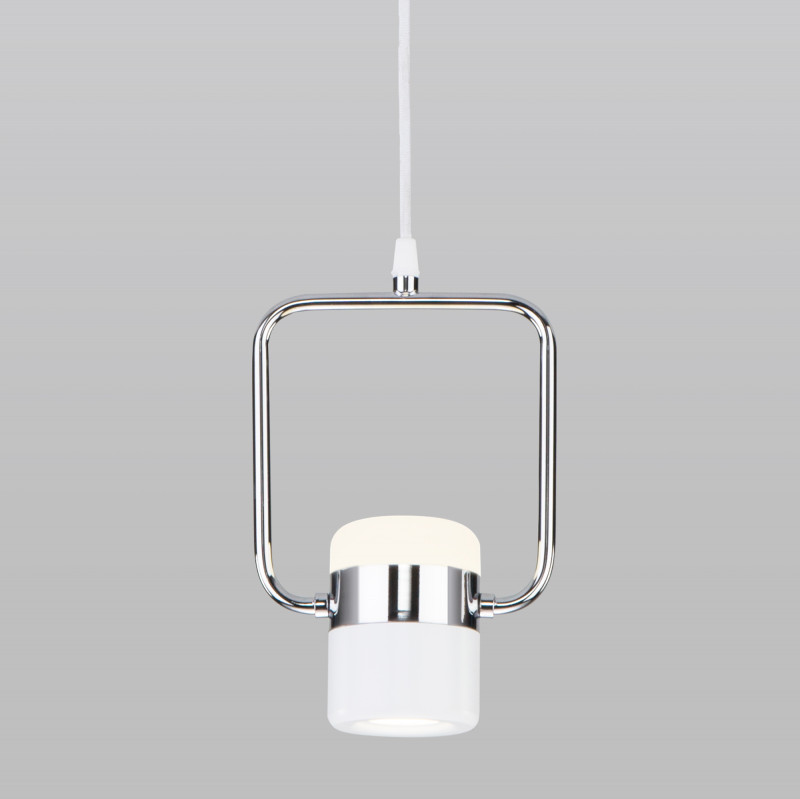 Подвесной светильник Eurosvet 50165/1 LED хром/белый подвесной светильник eurosvet 50191 1 led белый хром