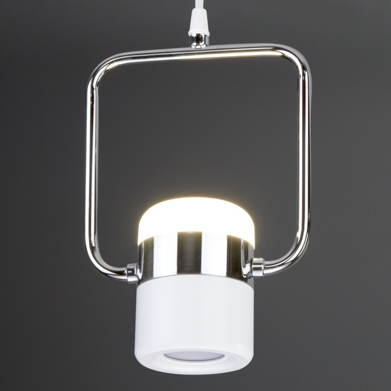 Подвесной светильник Eurosvet 50165/1 LED хром/белый