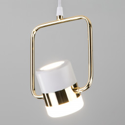 Подвесной светильник Eurosvet 50165/1 LED золото/белый