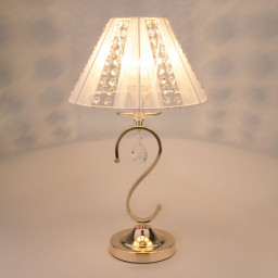 Настольная лампа Eurosvet 3419/1Т золото/белый Strotskis
