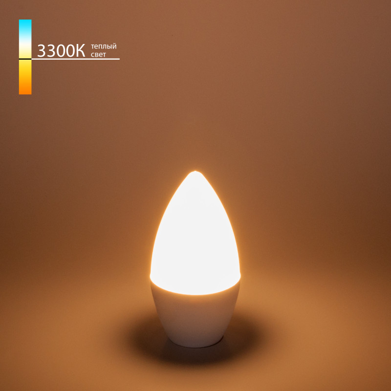 Светодиодная лампа Elektrostandard Свеча СD LED 6W 3300K E14 (BLE1421) свеча из вощины с базиликом 13х1 7 см 1 ч