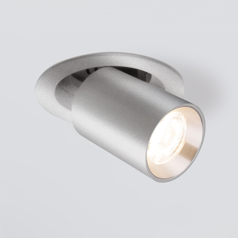 Встраиваемый светильник Elektrostandard 9917 LED 10W 4200K серебро светильник elektrostandard klips a050527 dlr031 15w 4200k