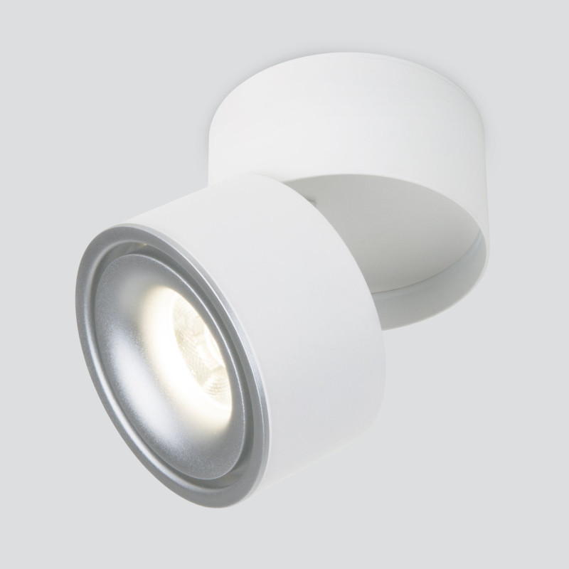 Накладной светильник Elektrostandard DLR031 15W 4200K 3100 белый матовый/серебро