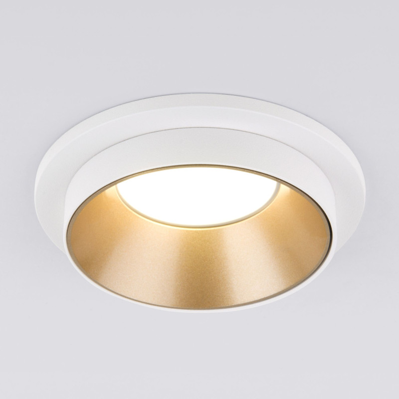 Встраиваемый светильник Elektrostandard 113 MR16 золото/белый светильник встраиваемый feron dlt202 потолочный mr16 g5 3 белый