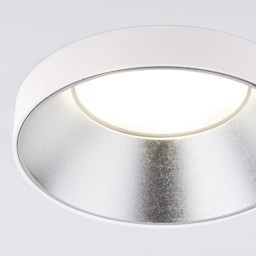 Встраиваемый светильник Elektrostandard 112 MR16 серебро/белый
