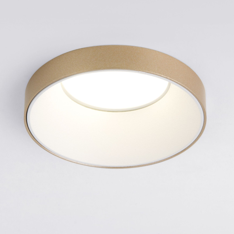 Встраиваемый светильник Elektrostandard 112 MR16 белый/золото светильник встраиваемый с белой led подсветкой feron cd916 потолочный mr16 g5 3 прозрачный
