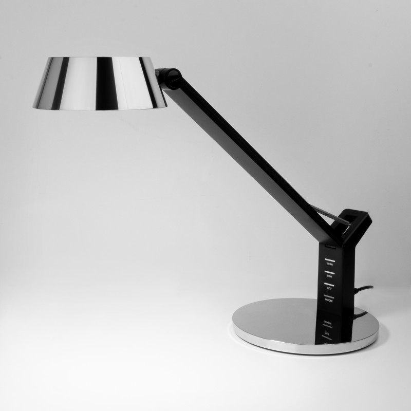 Настольная лампа Eurosvet 80426/1 черный/серебро