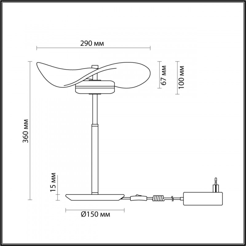 Настольная лампа Odeon Light 4858/10TL