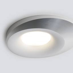 Встраиваемый светильник Elektrostandard 124 MR16 белый/серебро