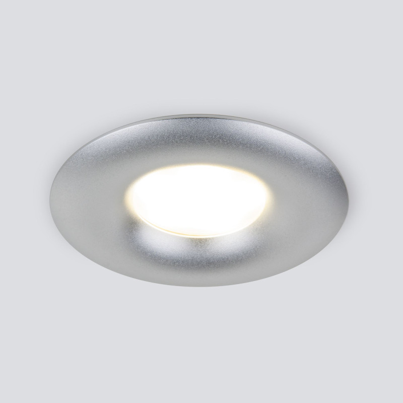 Встраиваемый светильник Elektrostandard 123 MR16 серебро светильник встраиваемый feron dl2802 потолочный mr16 g5 3 белый хром 32640