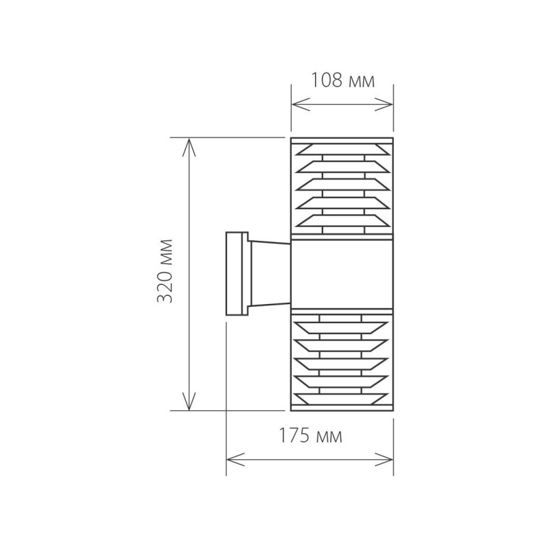 Светильник настенный Elektrostandard 1407 TECHNO серый