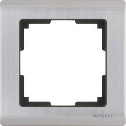 Рамка Werkel WL02-Frame-01 / Рамка на 1 пост (глянцевый никель)