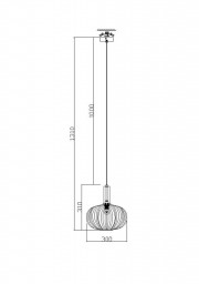 Подвесной светильник Freya FR8012PL-01GN