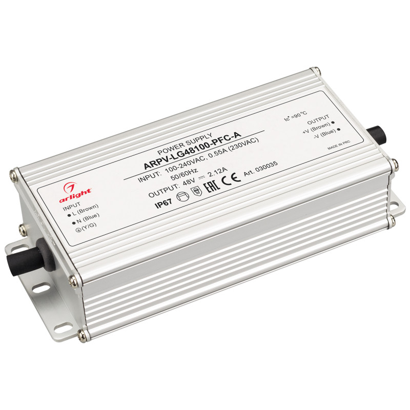 Блок питания Arlight 030035 блок питания arpv lg24100 pfc a 24v 4 17a 100w arlight ip67 металл 5 лет