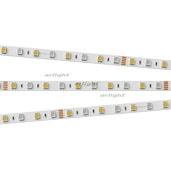 Лента Arlight 018325(2) high bright 5m 120 leds m 5050 2 in 1 white warm white cct smd led strip light dc 12v 24v flexible lamp tape 10mm white pcb