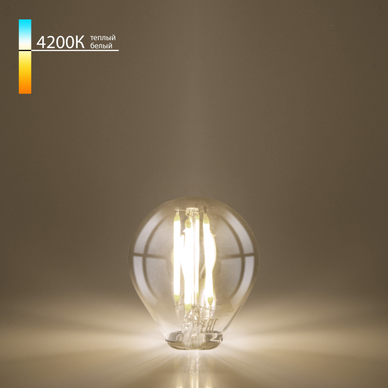 Светодиодная лампа Elektrostandard Mini Classic F 6W 4200K E14 (G45 тонированный) (BLE1435) 6 шт лот светодиодная лампа с пузырьковыми шариками g45 e14 7 вт 220 240 в светодиодная лампа теплого белого и холодного белого света