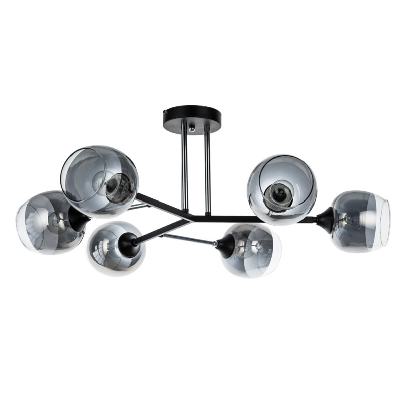 Люстра на штанге ARTE Lamp A3580PL-6BK люстра на штанге arte lamp a3564pl 6bk