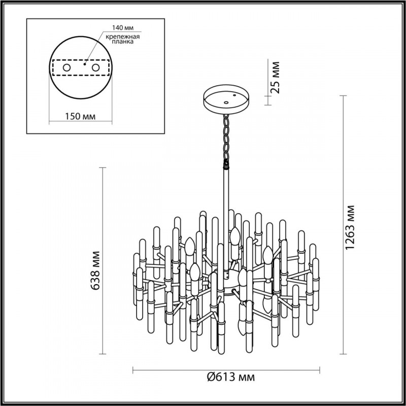 Подвесная люстра Odeon Light 4988/10