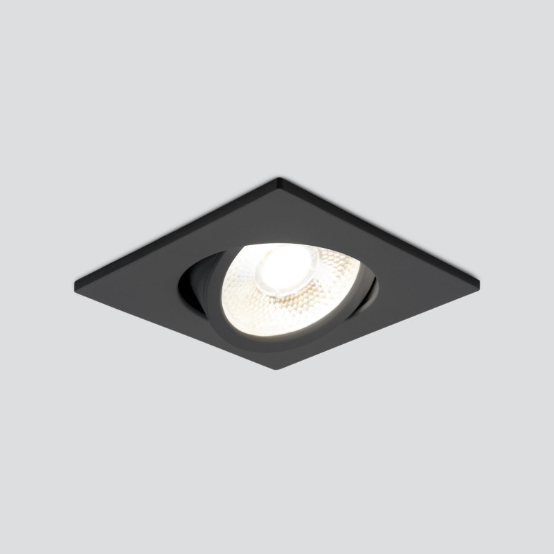 Встраиваемый светильник Elektrostandard 15273/LED 5W 4200K BK черный цена и фото