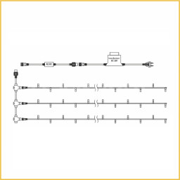 Светодиодная гирлянда TEAMPROF TPF-S3*20F-B/R