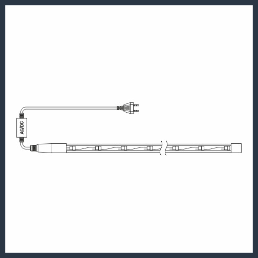 Дюралайт TEAMPROF TPF-DL-2WH-100-240-B