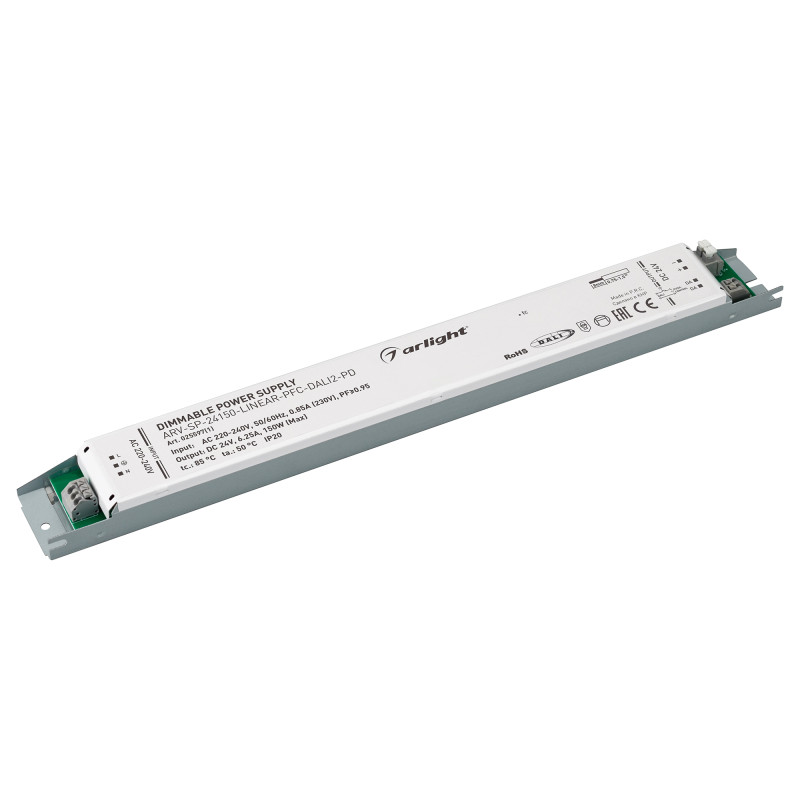 Блок питания Arlight 025597(1) блок питания arj sp 120 linear pfc dali2 adj 120w 80 330v 0 3 0 7a arlight ip20 металл 5 лет