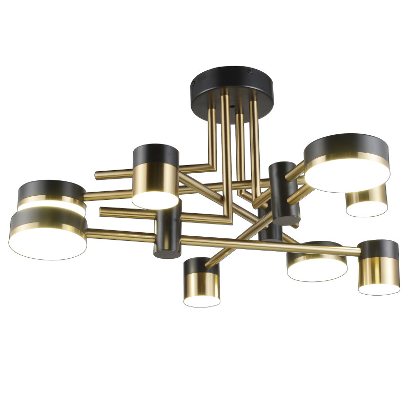 Люстра на штанге Natali Kovaltseva LED LAMPS 81369 GOLD BLACK