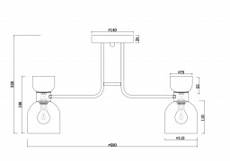 Люстра на штанге Freya FR5094PL-05G