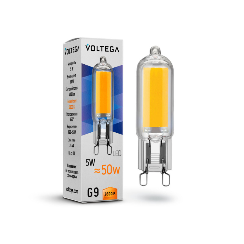 Светодиодная лампа Voltega 7090 сосулька светодиодная с динамикой