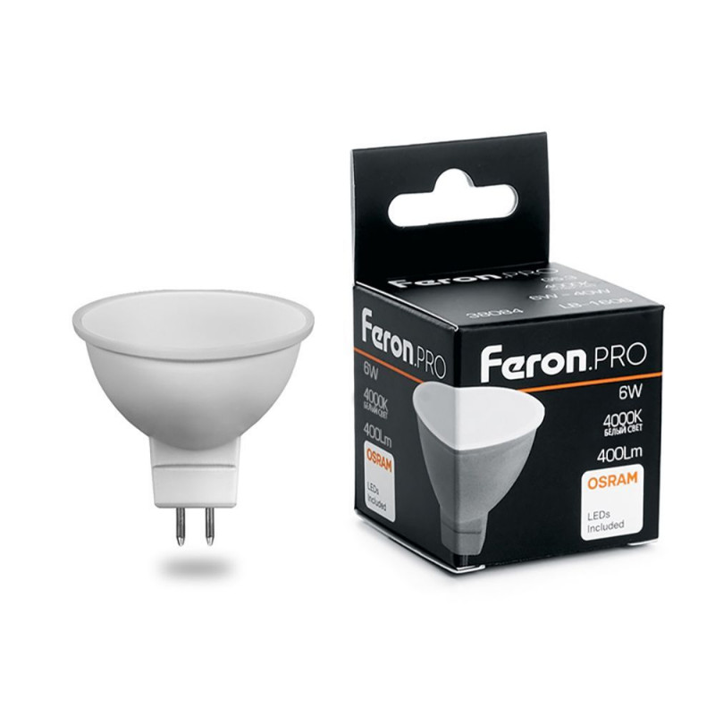 Светодиодная лампа Feron 38084 лампа светодиодная эра gu5 3 6w 4000k матовая led mr16 6w 840 gu5 3 б0020545
