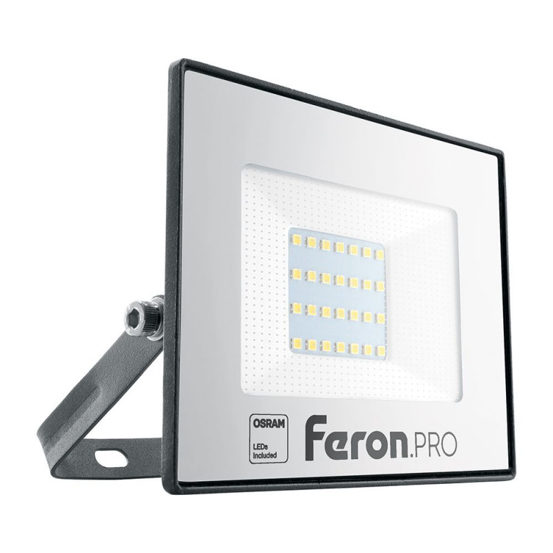 Прожектор Feron 41539 светодиодный прожектор feron pro ll 1000 ip65 30w 6400k 41539