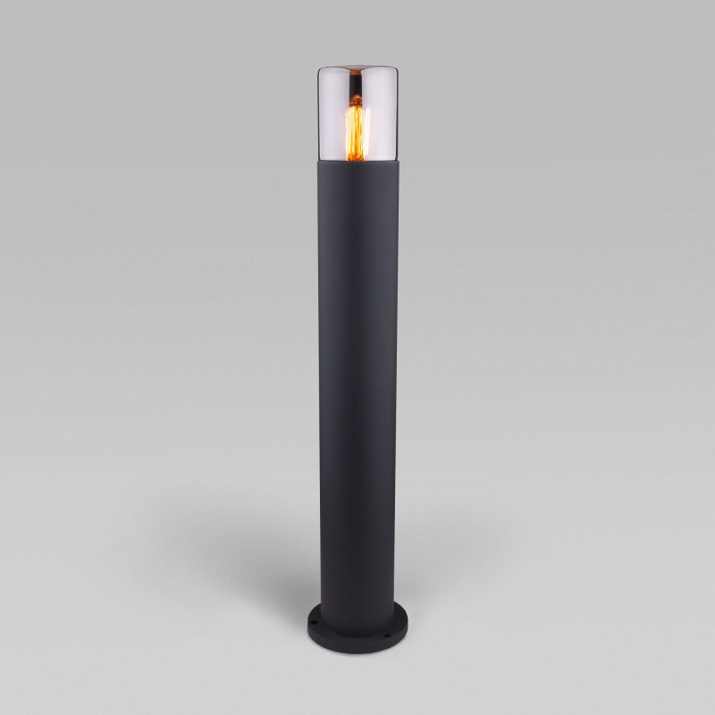 Садово-парковый светильник Elektrostandard Roil (35125/F) чёрный/дымчатый плафон 35125