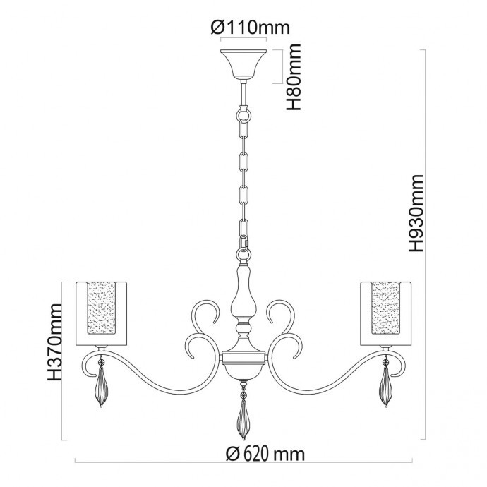 Подвесная люстра MW-Light 303012505