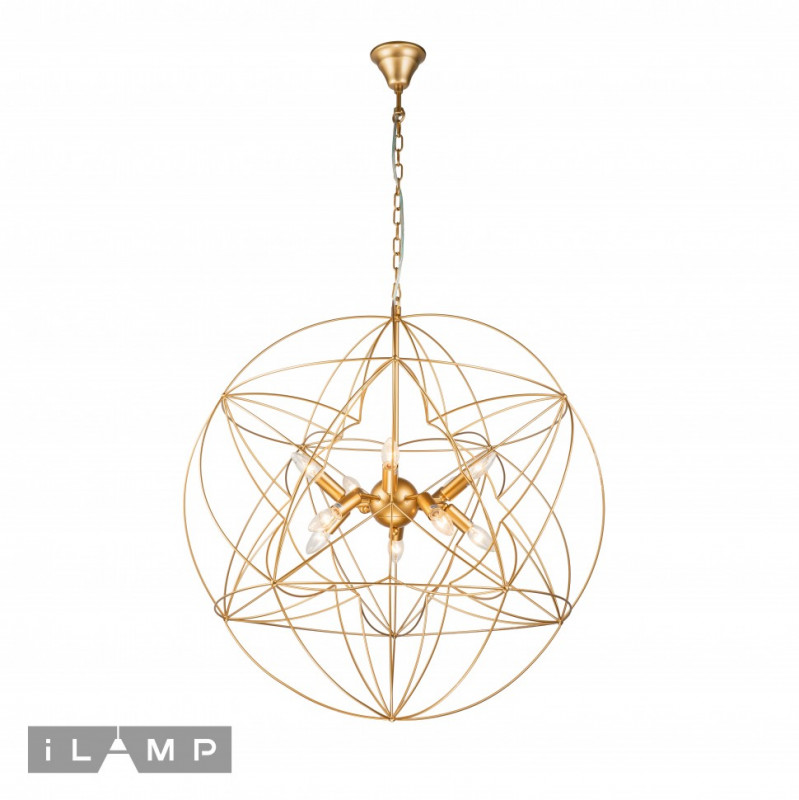 Подвесная люстра iLamp 8777-800 GL подвесная люстра ilamp element 9977 800 gold