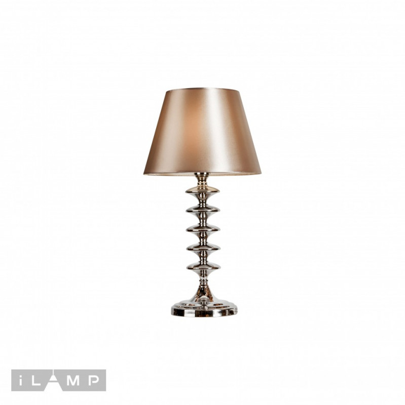 Настольная лампа iLamp T2406-1 Nickel торшер ilamp rolling f2406 1 nickel