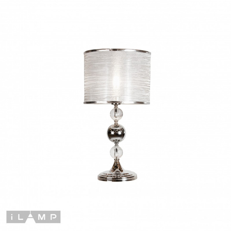 Настольная лампа iLamp T2400-1 Nickel торшер ilamp f2401 1 nickel brooklyn
