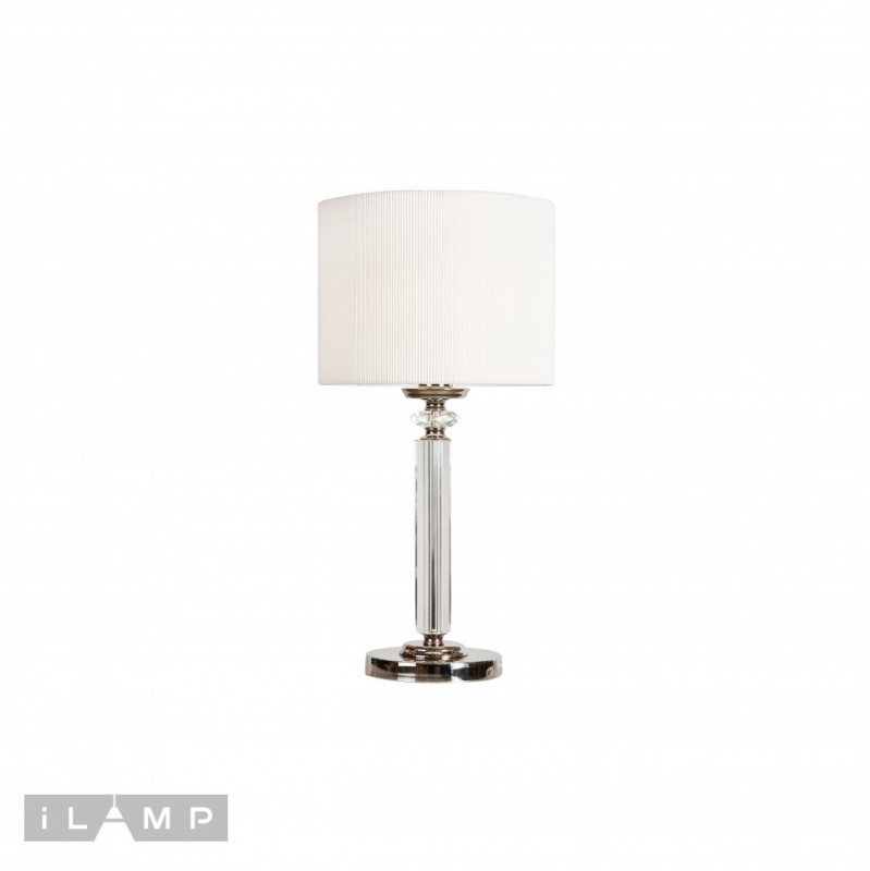 Настольная лампа iLamp T2404-1 Nickel alexa hampton lana polished nickel потолочный накладной светильник s