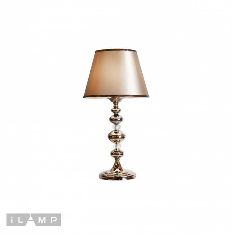 Настольная лампа iLamp T2401-1 Nickel торшер ilamp alexa f2404 1 nickel