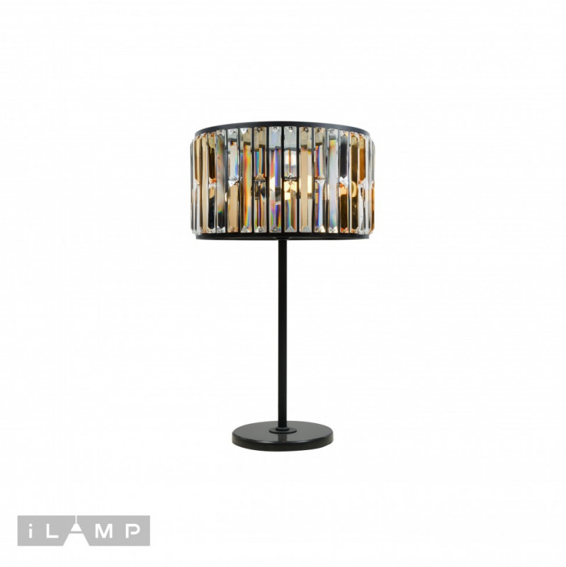цена Настольная лампа iLamp 10390-3T BK