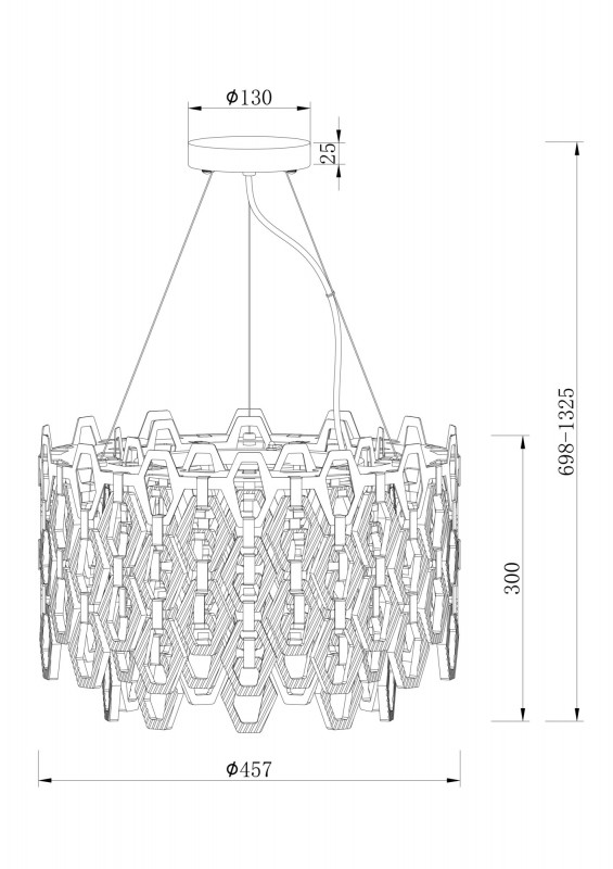 Подвесная люстра Maytoni MOD490PL-07G