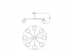 Люстра на штанге Freya FR5202PL-08BS