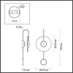 Бра Odeon Light 4312/5WL