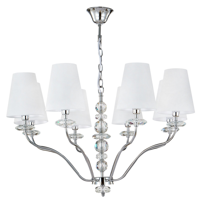 Подвесная люстра Crystal Lux ARMANDO SP8 CHROME торшер crystal lux armando pt1 gold