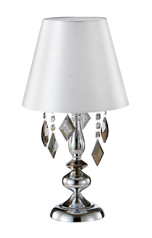 Настольная лампа Crystal Lux MERCEDES LG1 CHROME/SMOKE настольная лампа crystal lux emilia lg1