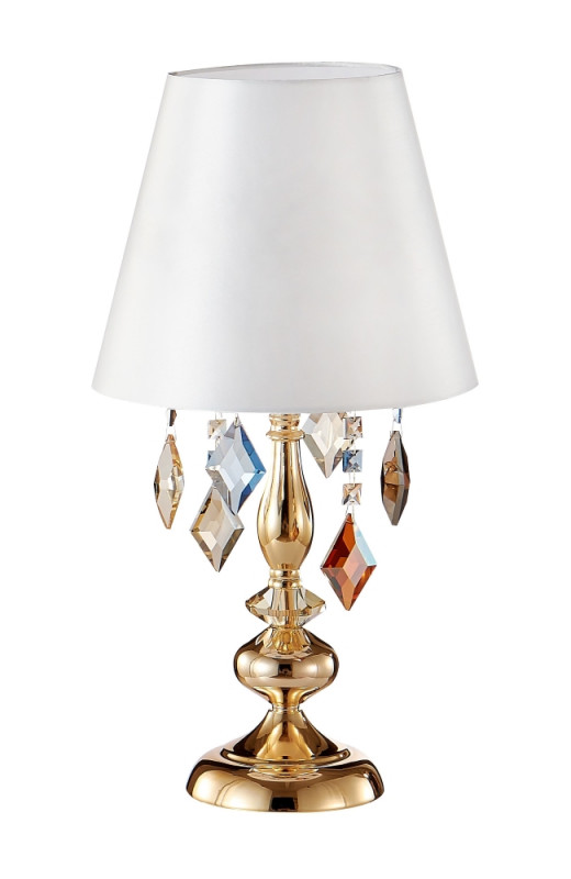Настольная лампа Crystal Lux MERCEDES LG1 GOLD/COLOR стул sondrio grey color 32 велюр каркас в чулках