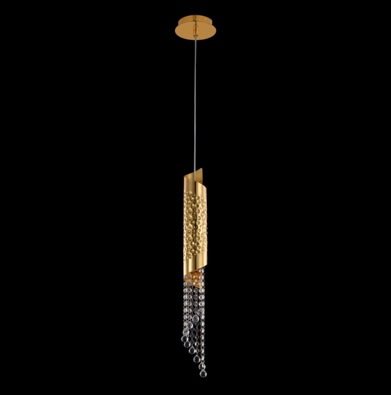 Подвесной светильник Crystal Lux CREDO SP1 GOLD торшер crystal lux largo pt25w gold