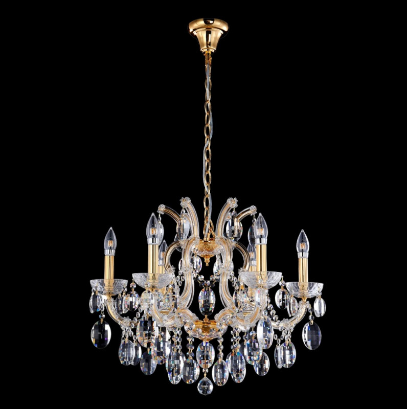 

Подвесная люстра Crystal Lux HOLLYWOOD SP6 GOLD, HOLLYWOOD SP6 GOLD
