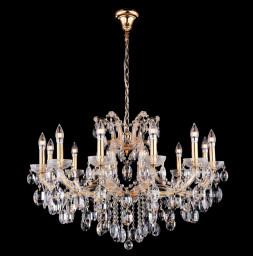 Подвесная люстра Crystal Lux HOLLYWOOD SP12 GOLD